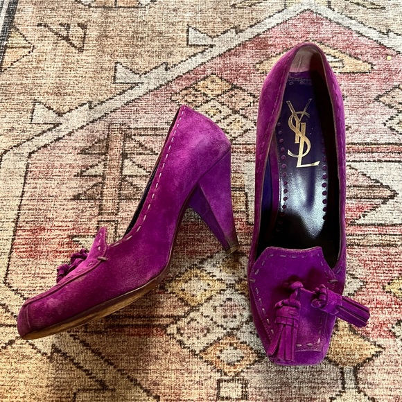 Yves Saint Laurent Shoes Vintage Ysl Tassel Heels Poshmark